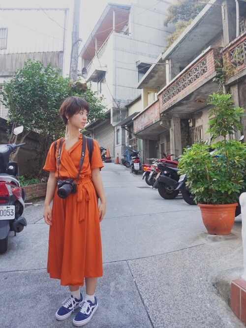 台湾旅行の服装スカート